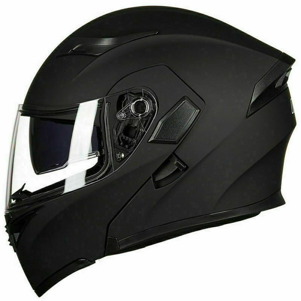 Motor Bluetooth Helmet Modular Flip Up Full Face Dual Visor Carbon Fiber Biker
